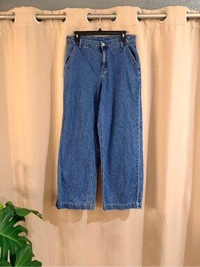 Biltmore Classic Wide-Leg Blue Denim Jeans - Women